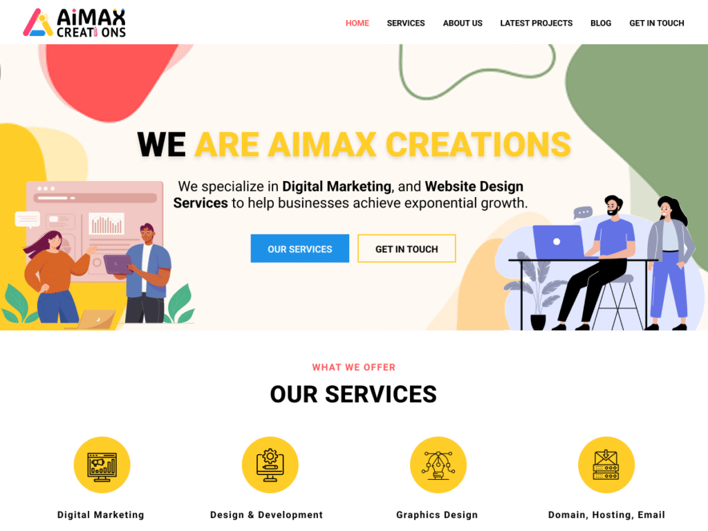 Website aimaxcreations
