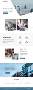 Home page design concept