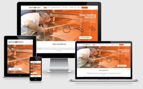 Website Design Project corporate site Sanvi Heat Qatar